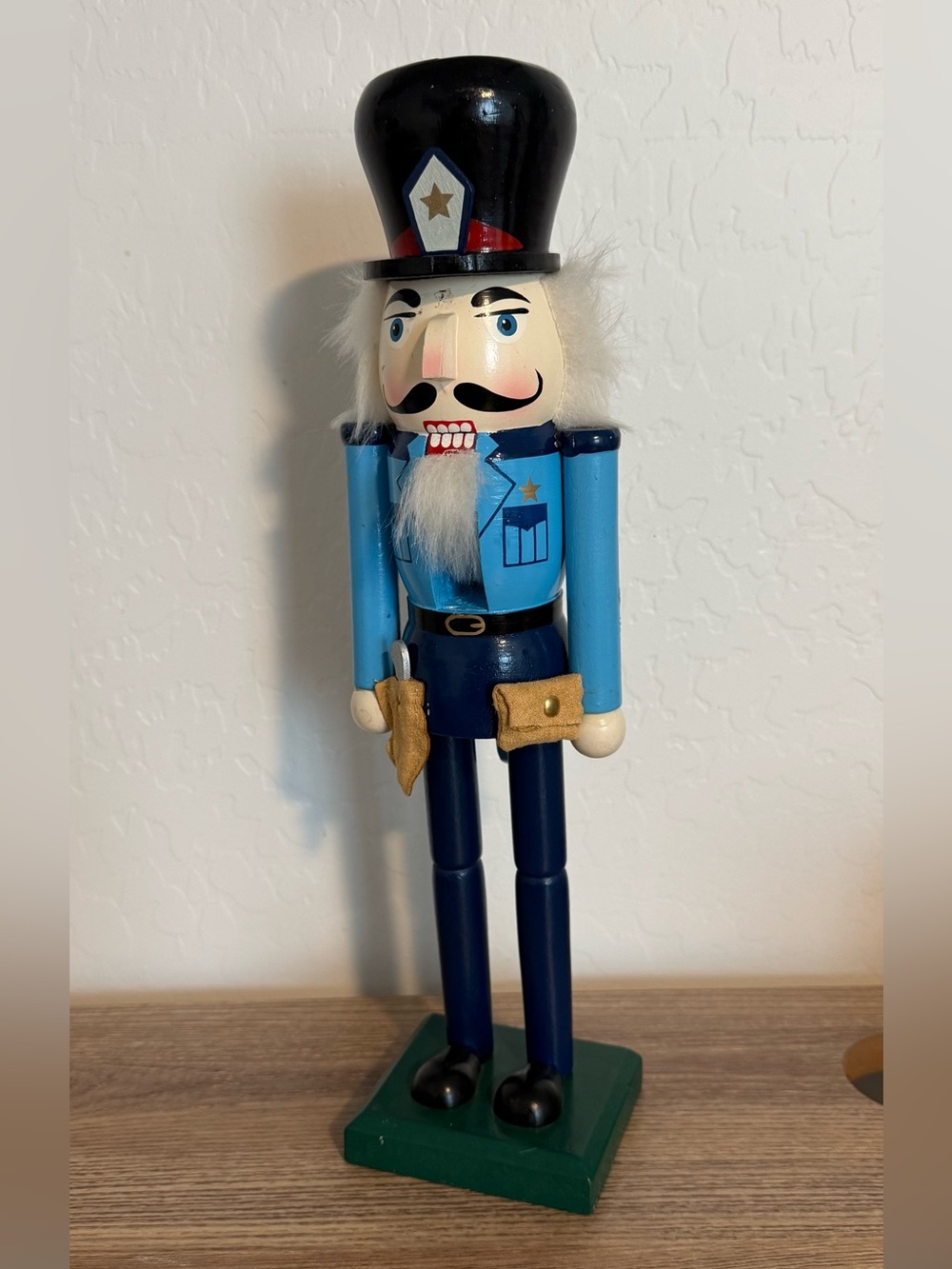 Police Nutcracker 2012 Christmas  14” Holiday Seasonal Home Decor Wood
